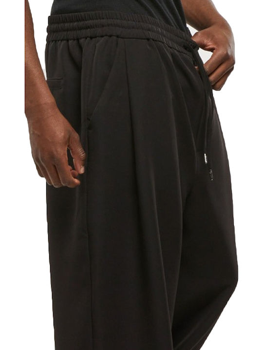 Trousers Elastic in Baggy Line Black