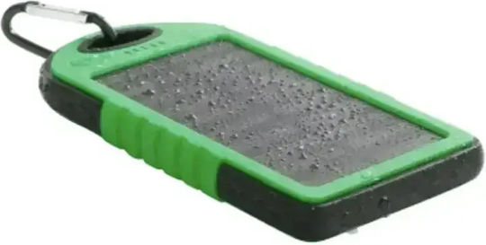 Forever STB-200 Solar Power Bank 5000mAh mit 2 USB-A Anschlüssen Grün