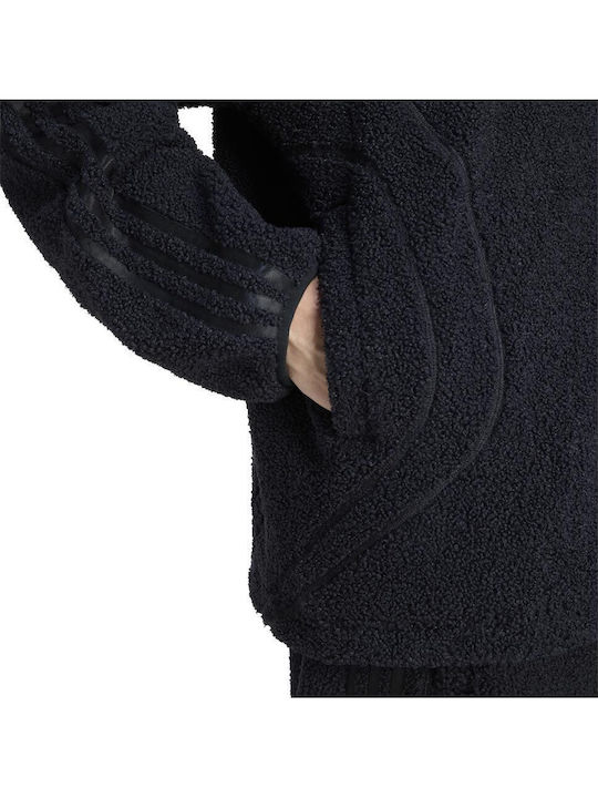 Track Top Men's Fleece Cardigan Black