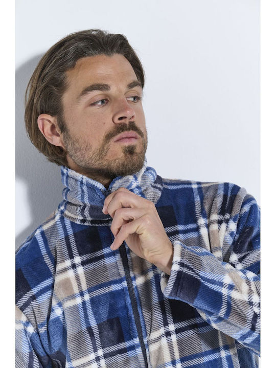 Ανδρική Ζακέτα Fleece Μπλε