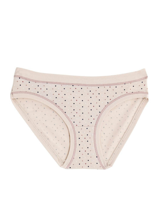 Βαμβακερά Damen Slip 3Pack Blue-beige-white