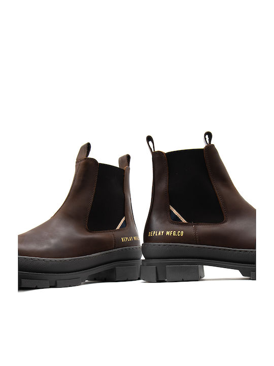Leather Brown Chelsea Boots