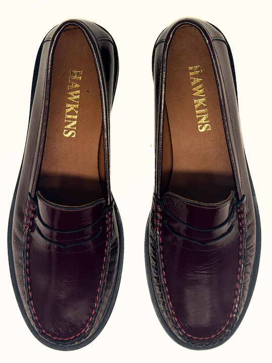 Women's Loafers in Burgundy Color