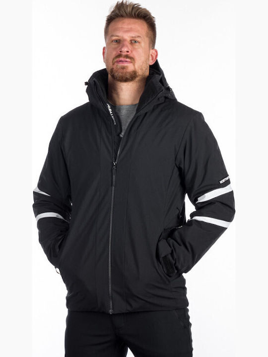 Northfinder BU-5144SNW-269 Ανδρικό Μπουφάν Soft Shell για Σκι & Snowboard Μαύρο
