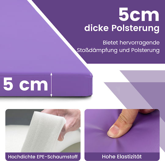 Costway Costway Pilates Exercise Mat Purple 300x117x5cm