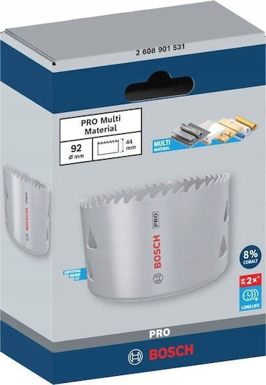 Bosch Ποτηροτρύπανo Ξηρής Κοπής με Διάμετρο 92mm