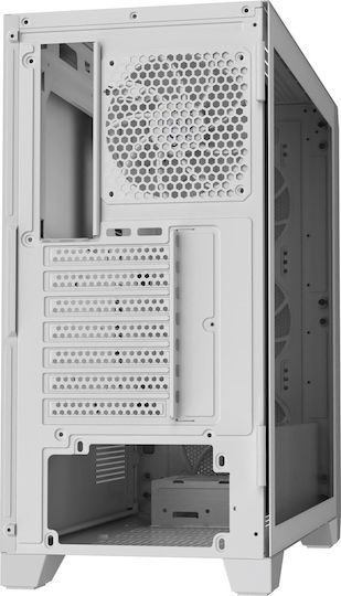 Preyon Nest Windy Gaming Midi-Turm Computergehäuse mit Seitenfenster Weiß