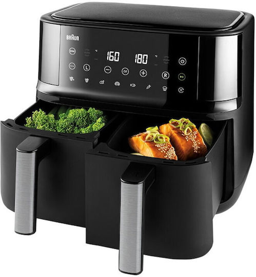 Braun Friteuză cu aer cu Coș Detașabil Dublu 8lt Negru TD3030IBK