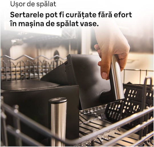 Braun Friteuză cu aer cu Coș Detașabil Dublu 8lt Negru TD3030IBK