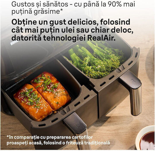 Braun Friteuză cu aer cu Coș Detașabil Dublu 8lt Negru TD3030IBK