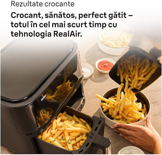 Braun Friteuză cu aer cu Coș Detașabil Dublu 8lt Negru TD3030IBK