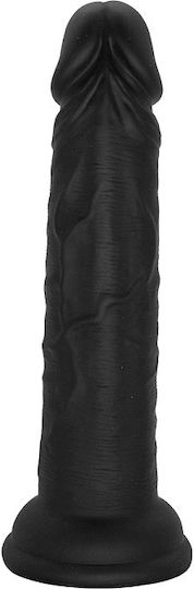 Smd New Stallion Mini Realistic Liquid Silicone Dildo 13cm Ρεαλιστικό Ομοιώμα Πέους Βεντούζα Black