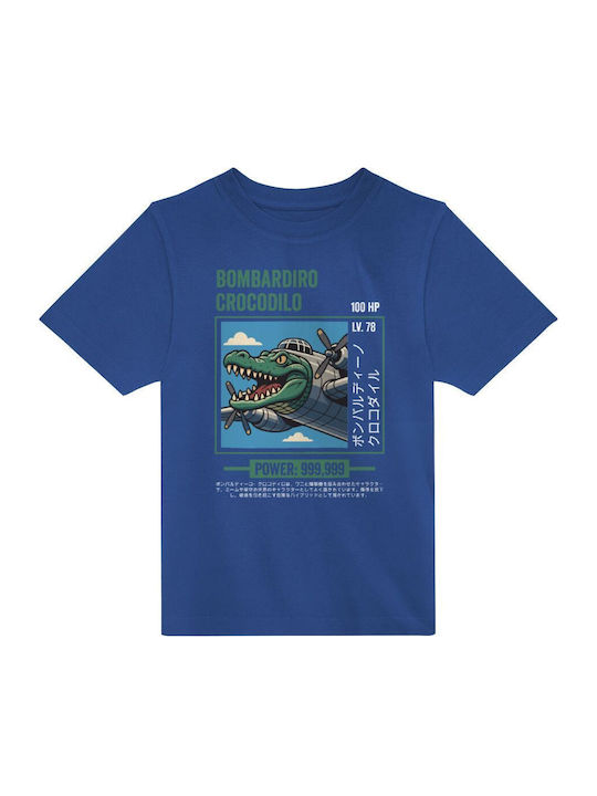 Kinderoberteile T-Shirt Blau Bombardiro Krokodil KP_30865_tshirt-kid-blau