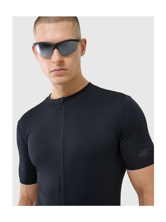 4F Cycling Men's Short Sleeve Road Bike Jersey Black