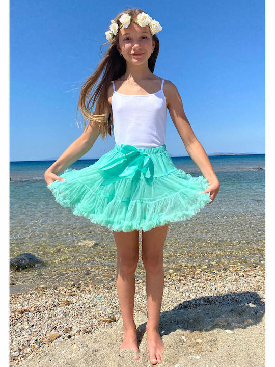 Kids Skirt Tulle Tulle Green