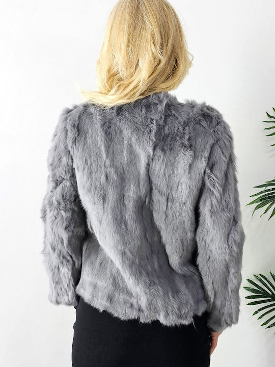 Frauen Pelz Gray