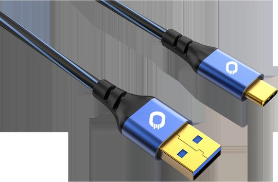 Oehlbach Plus C3 USB 3.2 Kabel USB-C männlich - USB-A Blau 2m (D1C9355)