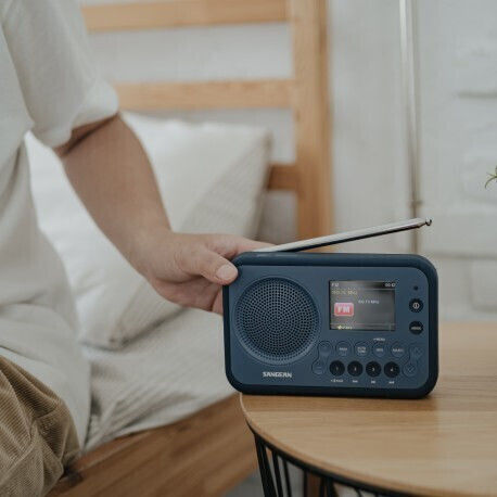Sangean DPR-76BT Cu baterie DAB+ cu Bluetooth Albastru