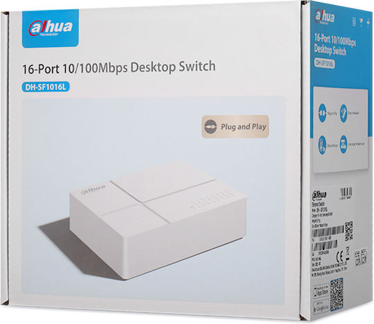 Dahua Sf1016L Unmanaged Switch with 16 Ethernet Ports
