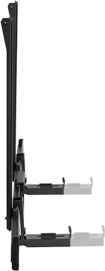 Maclean Energy Wall Mounted Speaker Stand (1 Piece) in Black Color