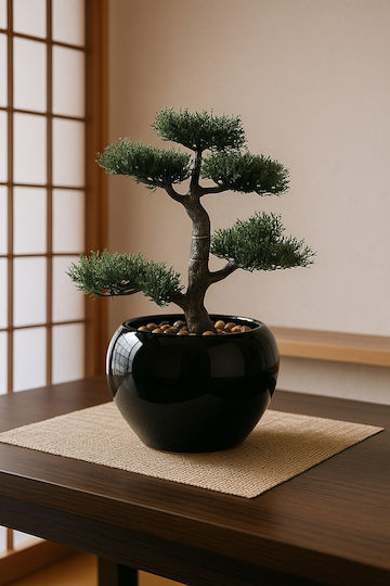Plantă Artificială în Ghiveci Mic Bonsai Black 34cm
