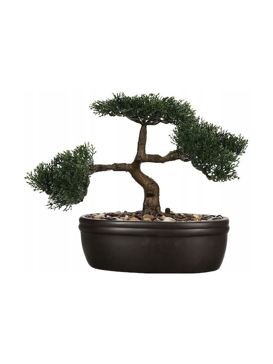 Createur D'interieur Black Bonsai Potted Plant 16cm Atmosphera