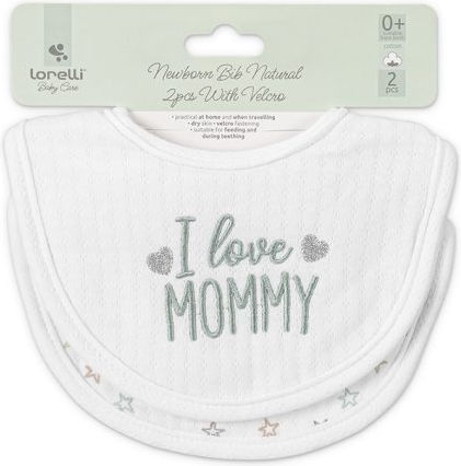 Lorelli Bavetă material textil cu autocolant Natural 2buc