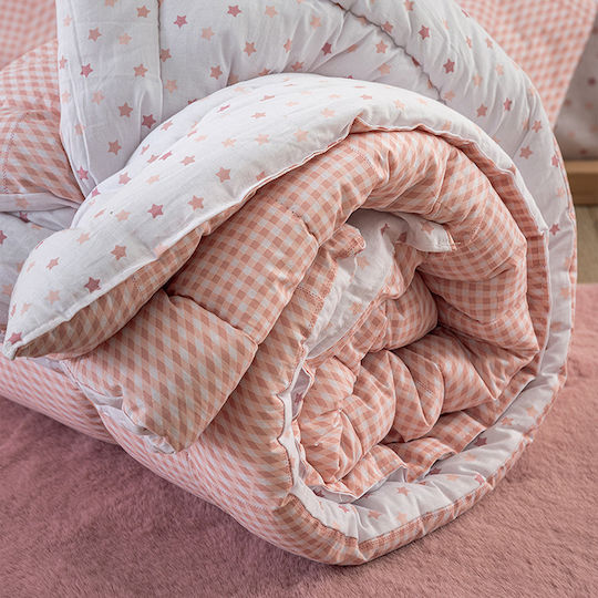 Palamaiki Set Duvet Crib Cotton Bon Bon Pink 110x150cm