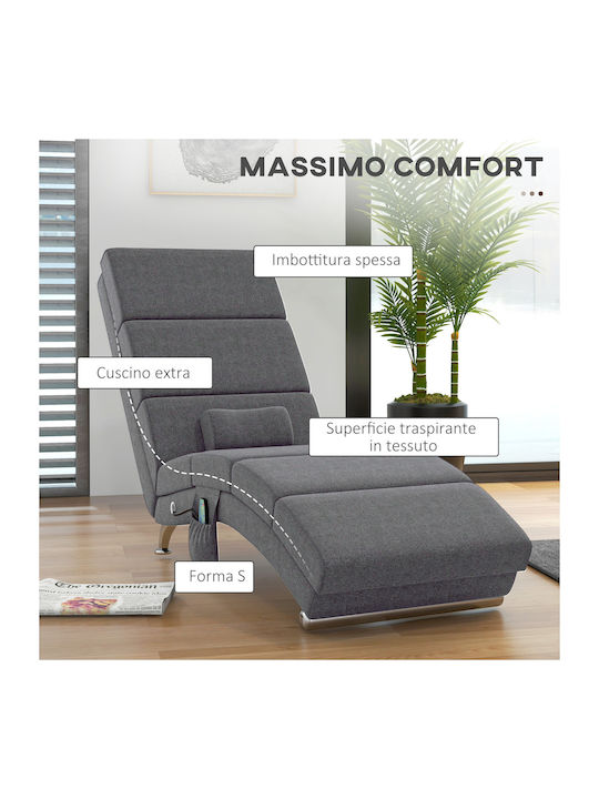 Πολυθρόνα Relax Massage Γκρι 56x168x84cm