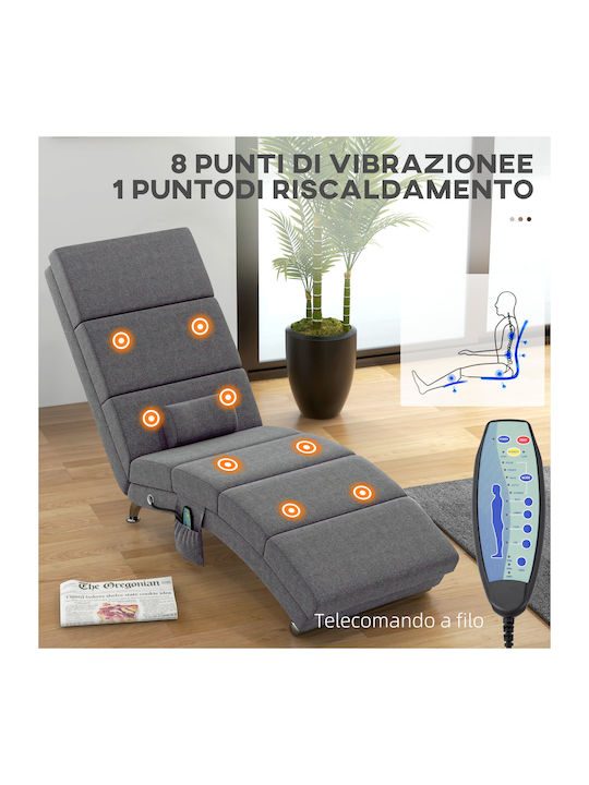 Πολυθρόνα Relax Massage Γκρι 56x168x84cm