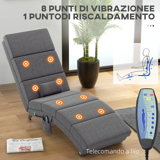 Relax Massage Gray Armchair 56x168x84cm