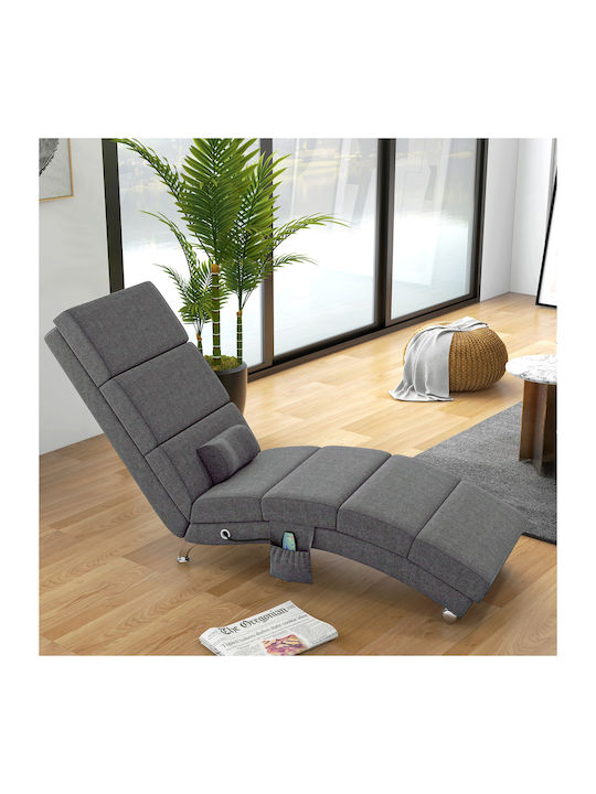 Πολυθρόνα Relax Massage Γκρι 56x168x84cm