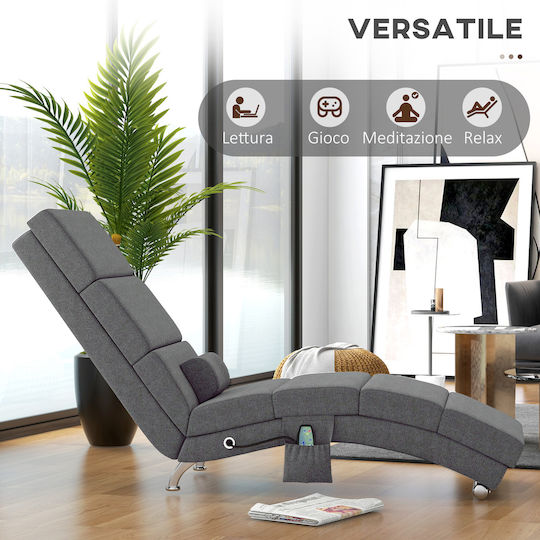 Relax Massage Gray Armchair 56x168x84cm
