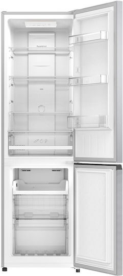 Indesit Combină frigorifică 250lt NoFrost Î180xL54xA57.6cm. Inox INKF8251S4E