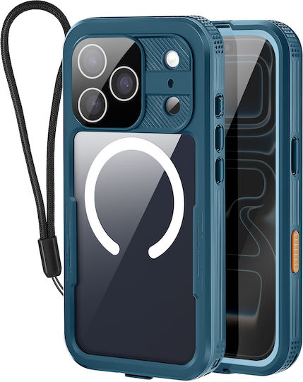Shellbox Case Iphone 17 Pro Ip68 Waterproof Shockproof 2m Included Lanyard Blue Green