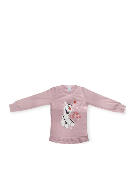 Natura Kids' Pajamas Powder Pink