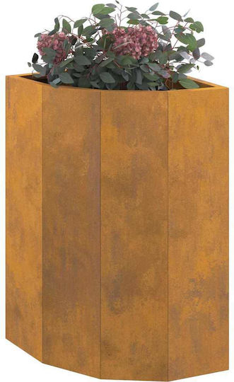 vidaXL Саксия Метал Sk Rusty 30x30x50см.