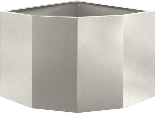vidaXL Pot Metallic Silver 45x45x35cm.