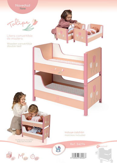 De Cuevas De Cuevas Babypuppen Kojenmöbel 2-in-1 Tulipe