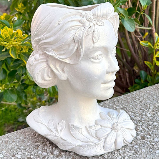 Spring Girl Pflanzentopf Mattes Weiß 28 Cm