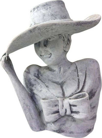 Venus Lady Vase M 21cm Vintage Gray