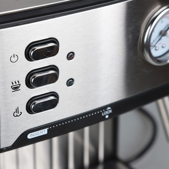 Telco Automatic Espresso Machine 850W Pressure 20bar for Capsules & Ground Coffee 2 in 1 060154