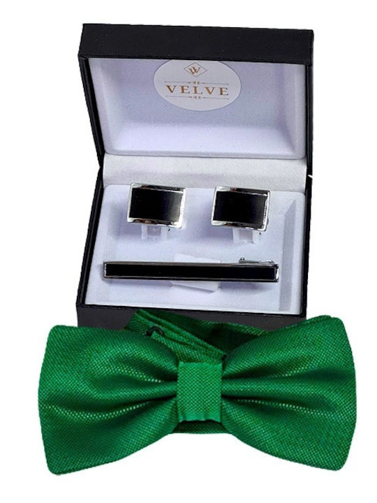 Set Cravate Papillon Bărbați Butoni De Manșetă Cravată Cusătură De Șa Ritter Sport Ciocolată 100g Verde