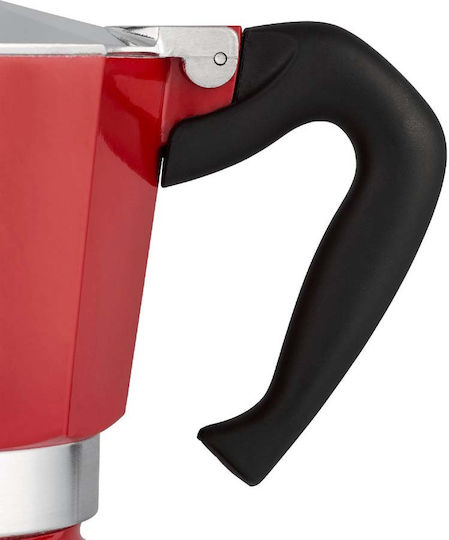 Bialetti Μπρίκι Espresso 1cups Κόκκινο