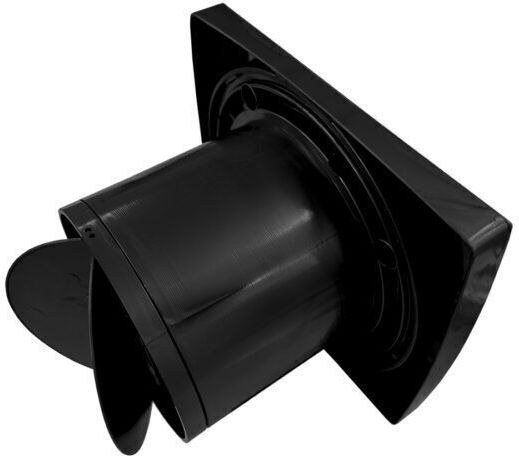 Ventilator de baie pătrat negru Φ100 105m³/h Mmotors 2010