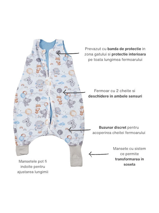 Kidizi Frühlingshaft Schlafsack 1 Tog Blau