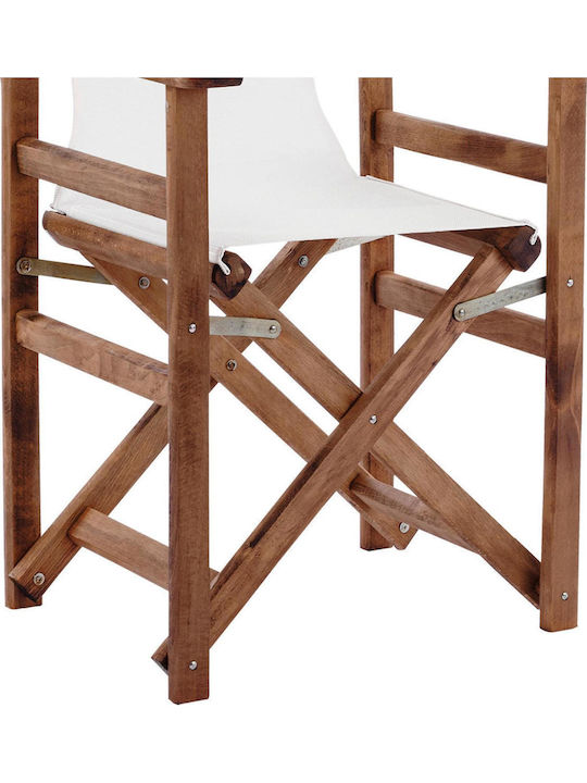 Director's Chair Wooden Limnos Ecru 57x54x88.5cm