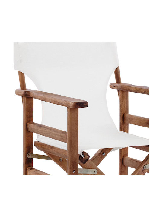 Director's Chair Wooden Limnos Ecru 57x54x88.5cm