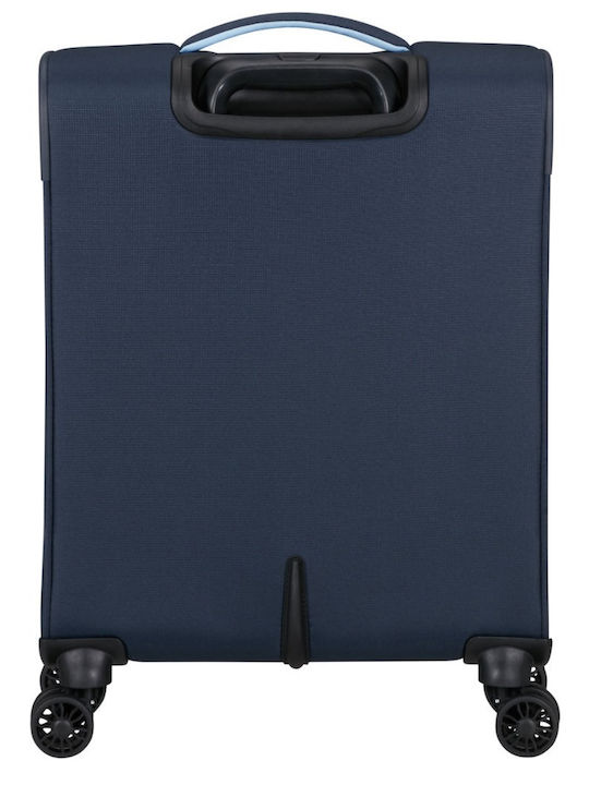 American Tourister Cloudrider Kabinenkoffer Blau mit 4 Rädern Höhe 55cm