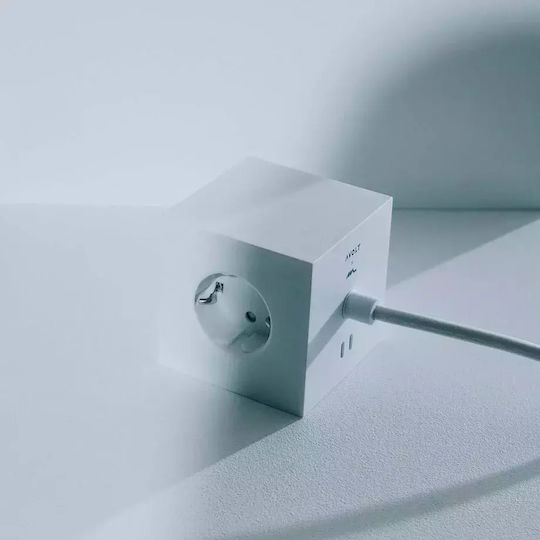 AVOLT PowerCube 3 Positionen mit USB-C und Kabel 1.8m